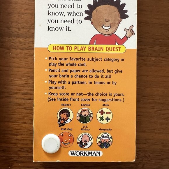 Brain Quest Learn Q & A Grade 4 Ages 9-10 Lot of 2 Quiz Deck VTG 3rd Ed 2005 - Picture 12 of 13